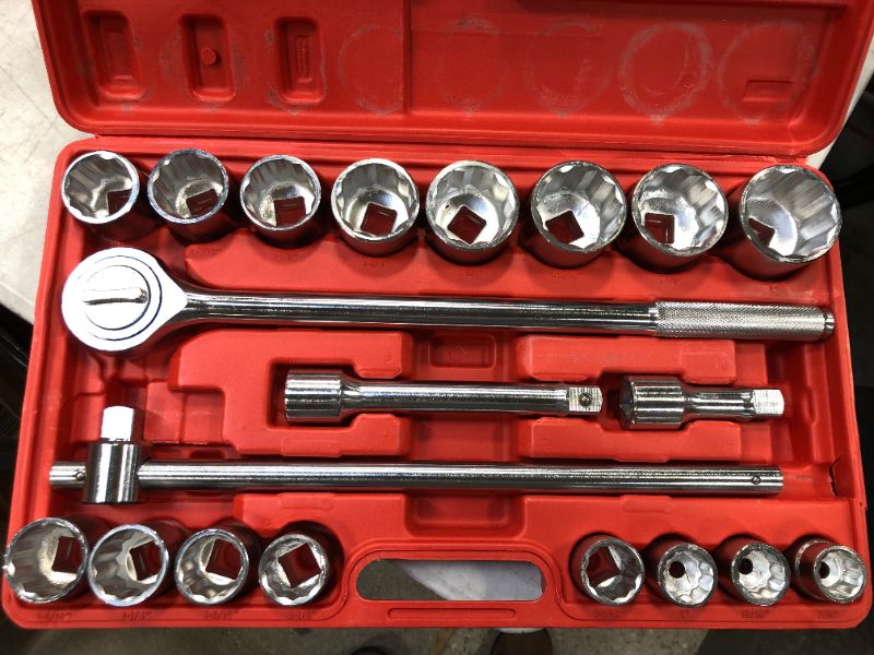 Photo 4 of . 6-Point Shallow Socket wrench Set 3/4 in  Drive 7/8-2 in  (21-Piece)
