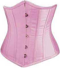 Photo 1 of Zhitunemi Women's Satin Underbust Corset Bustier Waist Training Cincher Plus Size Corsets. 4XL
