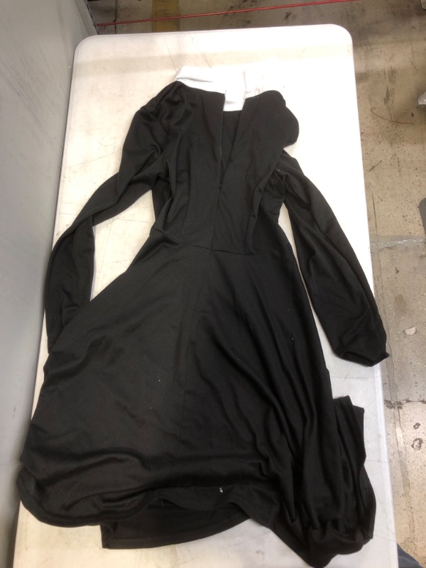 Photo 1 of Generic Black Turtleneck Long Sleeve Dress. Small
