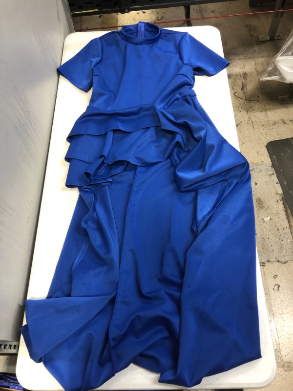 Photo 1 of Generic Blue Short Sleeve Dress. Large