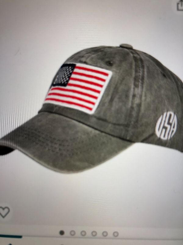 Photo 1 of grey usa adjustable hat 