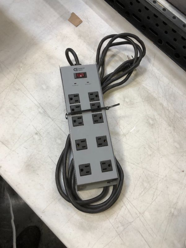 Photo 2 of 15 ft. 10-Outlet All Metal Surge Protector
