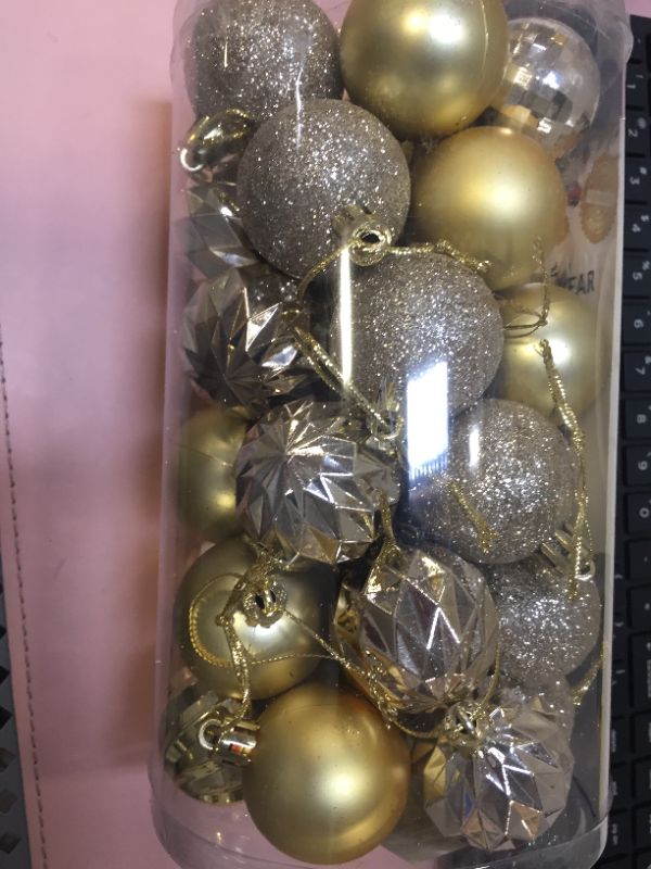 Photo 2 of gold small christmas ball ornaments