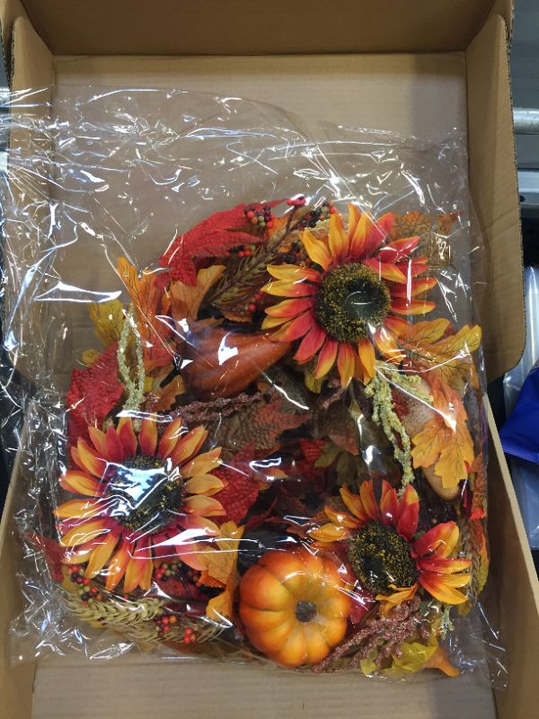 Photo 1 of 20 inch fall wreath home décor 