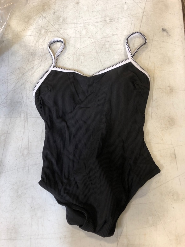 Photo 1 of CUPSHE Harper Contrast Straps One Piece Swimsuit. Medium
