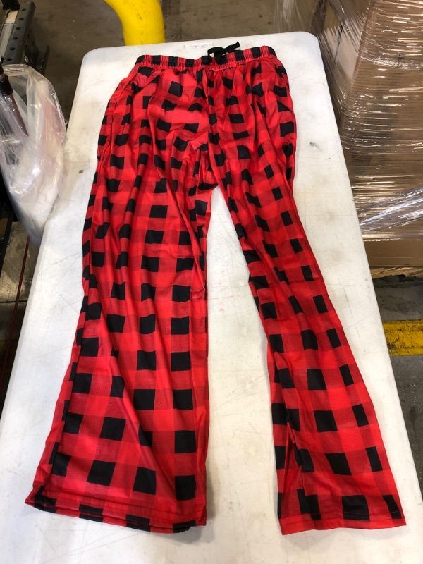 Photo 1 of Generic Black and Red Plaid Pajama Pants. Large