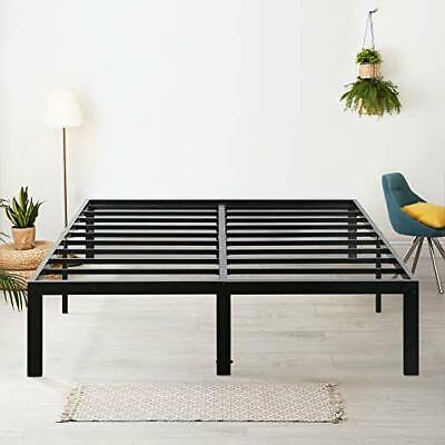 Photo 1 of 18" Heavy Duty King Steel Slat No Box Spring Needed-BLACK