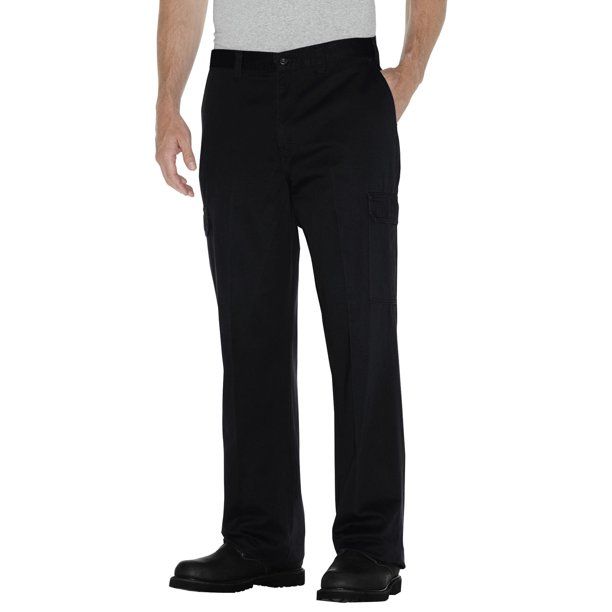 Photo 1 of Dickies 23214 8.5 Oz. Loose Fit Cargo Work Pant in Black Size 36X32
