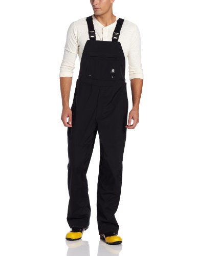 Photo 1 of Carhartt Men's X-Large Black Nylon Shoreline Wpb Bib Overalls---ITEM IS DIRTY---
