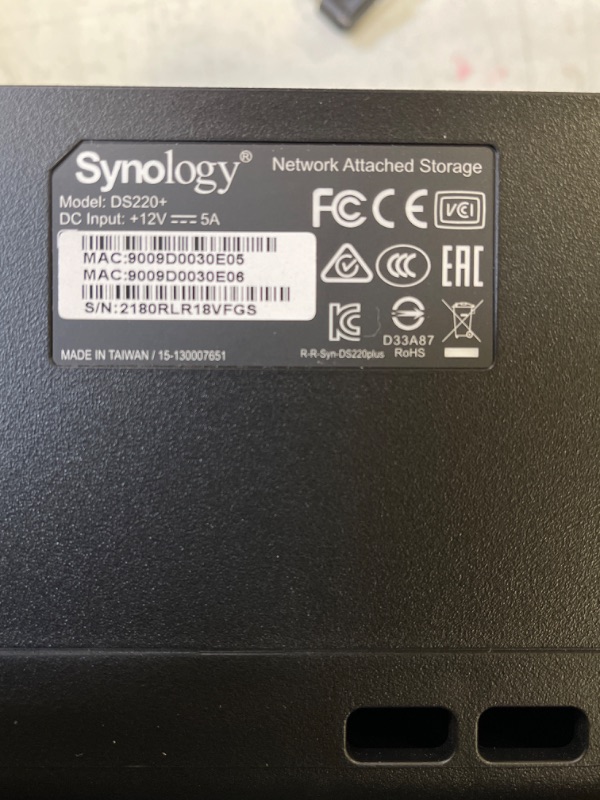 Photo 4 of Synology 2 Bay NAS DiskStation DS220+ (Diskless)
