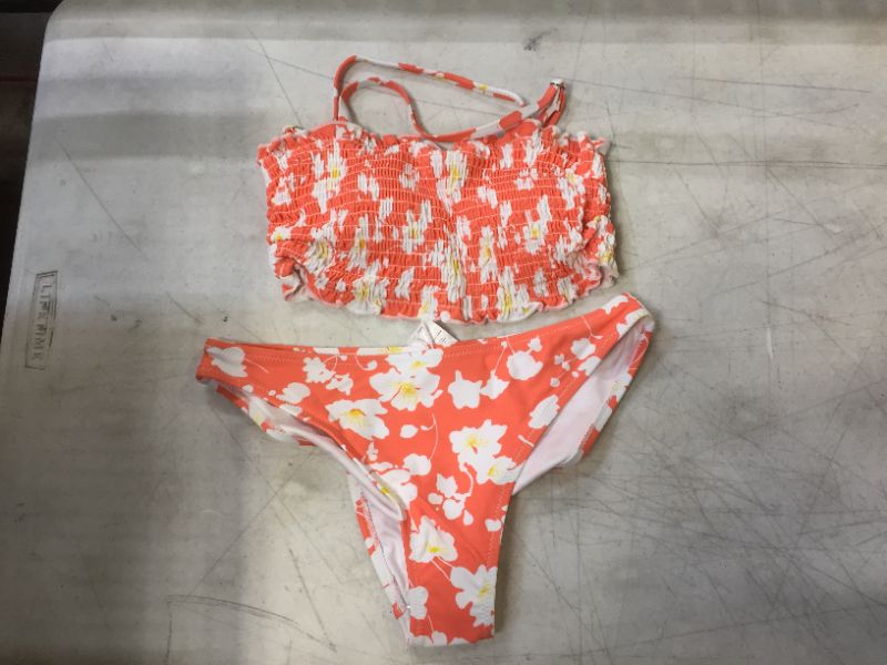 Photo 1 of Floral Smocked Bandeau Bikini
