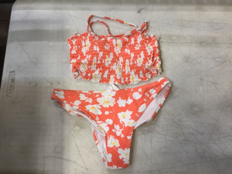 Photo 2 of Floral Smocked Bandeau Bikini
