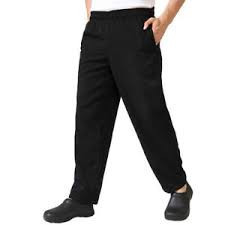 Photo 1 of all black chef pants workwear trousers work pants men pants staff slacks