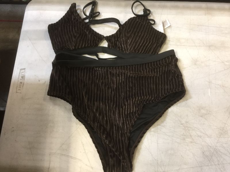 Photo 2 of Dark Brown Smocked Bikini
