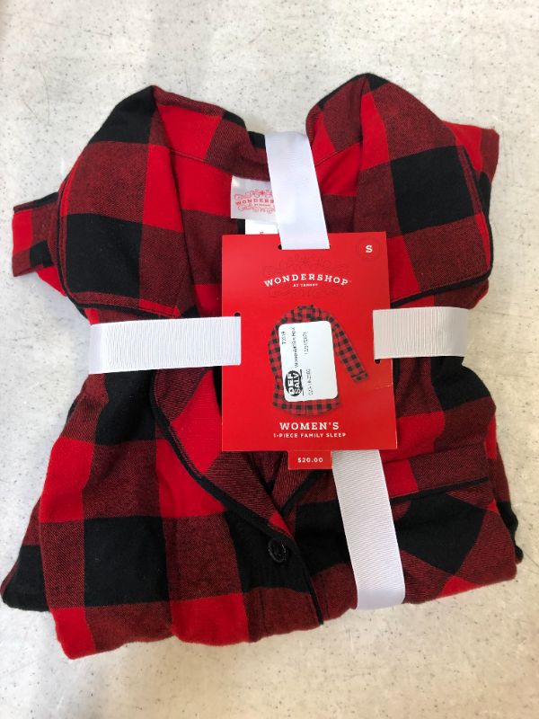 Photo 2 of Women's Holiday Buffalo Check Plaid Flannel Pajama Night Gown - Wondershop™ Red SIZE XXL
