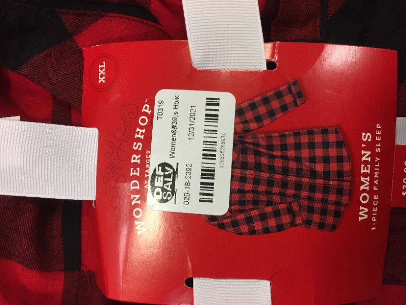 Photo 3 of Women's Holiday Buffalo Check Plaid Flannel Pajama Night Gown - Wondershop™ Red SIZE XXL
