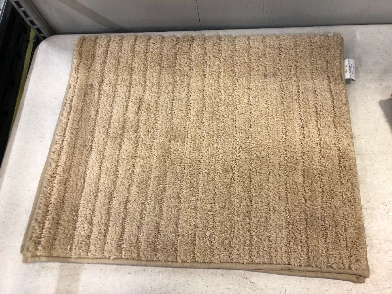 Photo 2 of 21"X33" BATH RUG LIGHT TAUPE