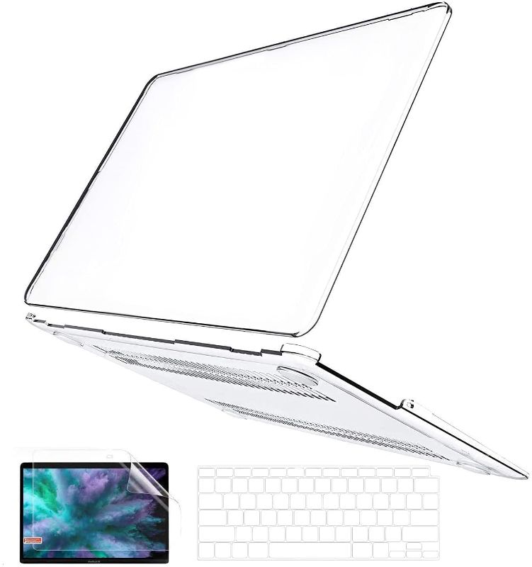 Photo 1 of CLEAR LAPTOP CASE WITH KEYBOARD COVER AND SCREEN CLEANER AND SCREEN PROTECTOR FOR UNKNOWN MODEL (8.5X12.2INCHES) 