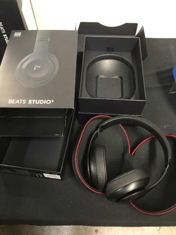 Photo 2 of Beats Studio3 Wireless Noise Cancelling Over-Ear Headphones - Apple W1 Headphone Chip, Class 1 Bluetooth, 22 Hours of Listening Time, Built-in Microphone - Matte Black (Latest Model)
