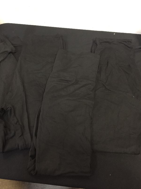 Photo 1 of 3 PACK OF BLACK YOGA LEGGINGS SIZE LARGE/XL 