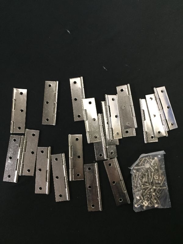 Photo 1 of 2.8X.7 INCH HINGES COUNT OF 20 WITH SCREWS 