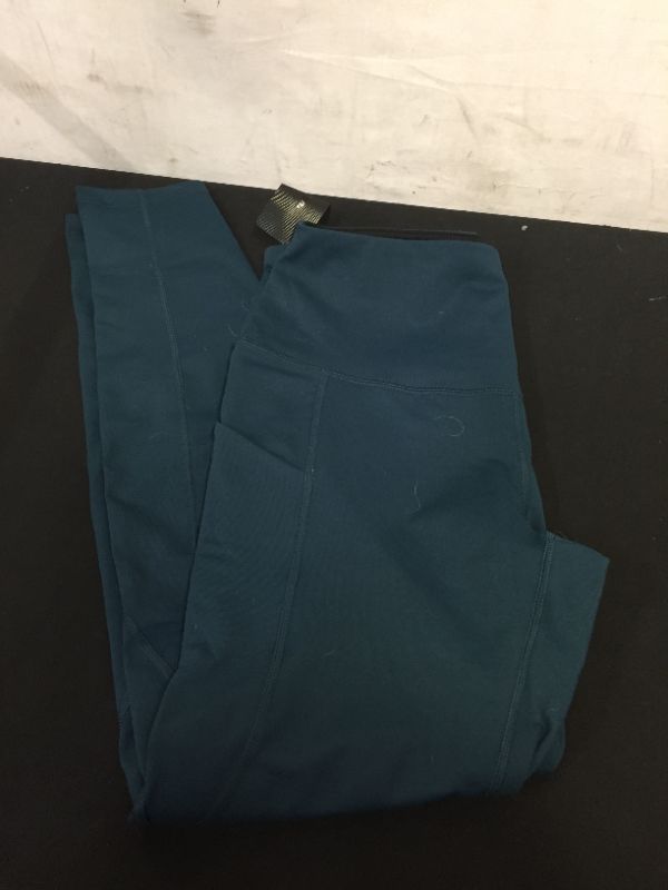 Photo 3 of DARK TEAL HIGH WAIST LEGGINGS WITH SIDE POCKET SIZE LARGE 