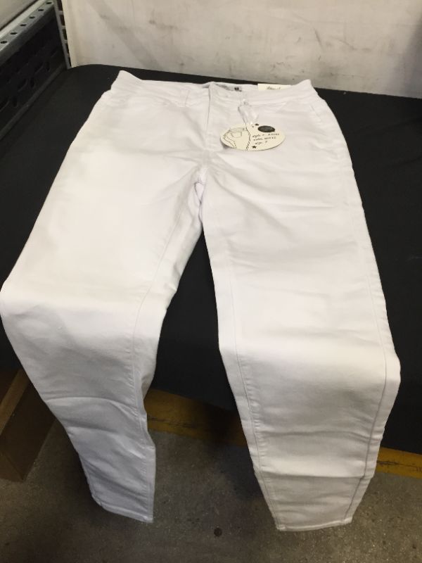 Photo 1 of BLUE AGE WOMENS HIGH RISE WHITE SKINNY JEANS SIZE 7