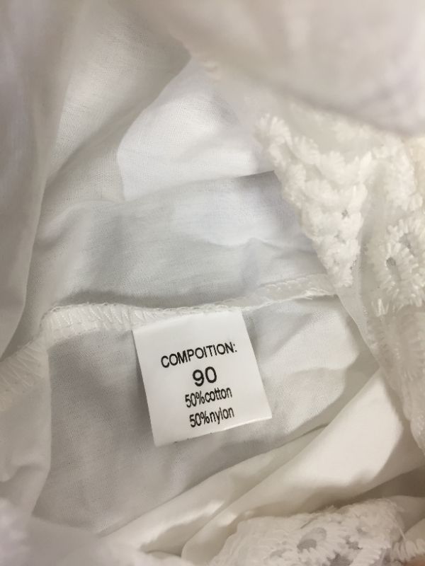 Photo 4 of INFANT MESH DRESS WHITE SIZE 90 -- APPEARS TO BE SIZE 06 MONTHS 