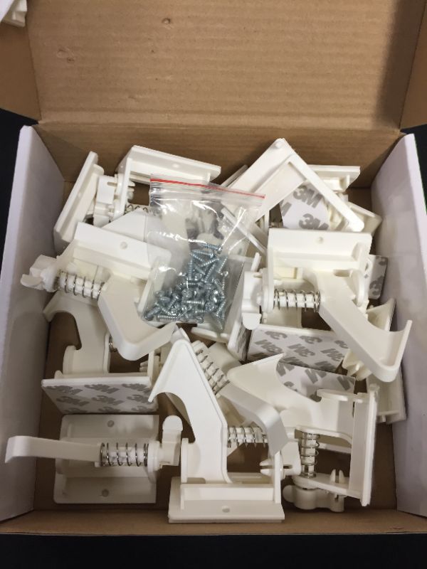 Photo 1 of MAISI 12 PACK CHILD SAFETY CABINET LOCKS -- MISSING SOME SETS TO LOCKS 