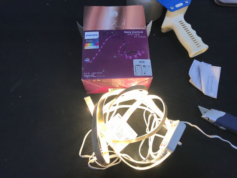 Photo 1 of Color and Tunable White Dimmable Smart Wi-Fi Wiz Connected Light Strip (2M)

