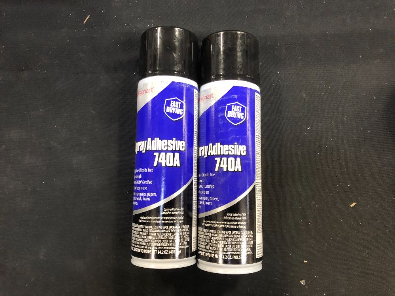 Photo 1 of 14.2 oz. 740A Fast Drying Aerosol Contact Adhesive 2 Pack