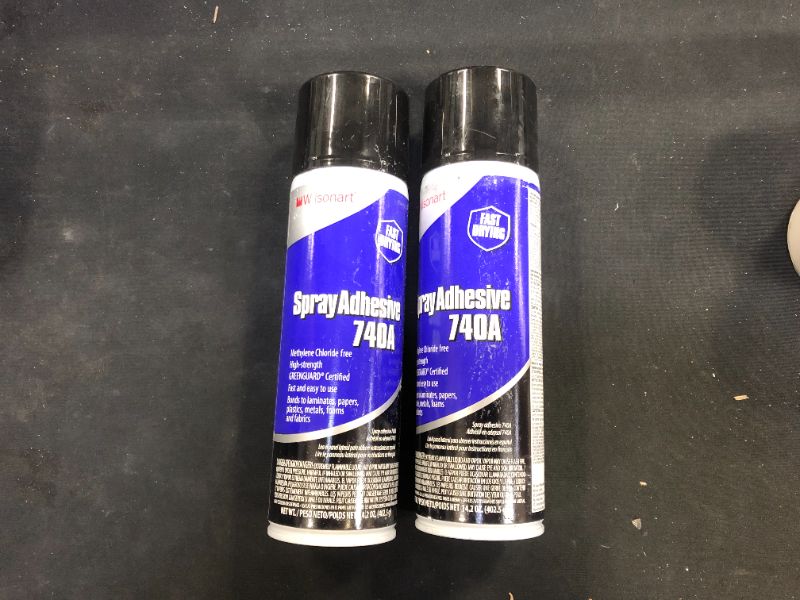 Photo 1 of 14.2 oz. 740A Fast Drying Aerosol Contact Adhesive 2 Pack