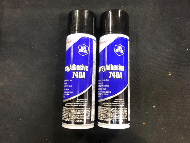 Photo 1 of 14.2 oz. 740A Fast Drying Aerosol Contact Adhesive 2 Pack