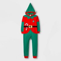 Photo 1 of Kids' Elf Pajama Jumpsuit - Cat & Jack™ Red Size 12