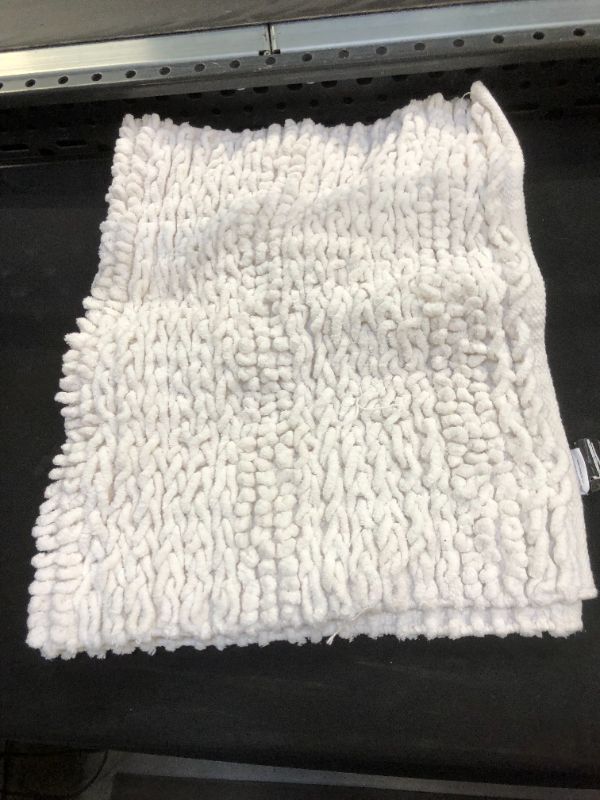 Photo 2 of 20"x32" Chunky Chenille Striped Bath Rug - Threshold™