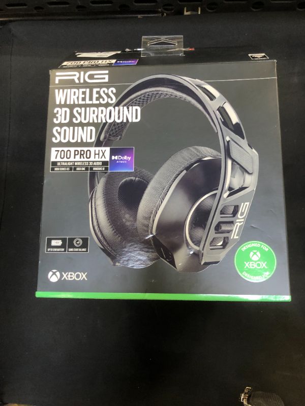 Photo 1 of RIG 700HX Bluetooth Wireless Gaming Headset for Xbox One/Series X|S----ITEM IS DIRTY---
