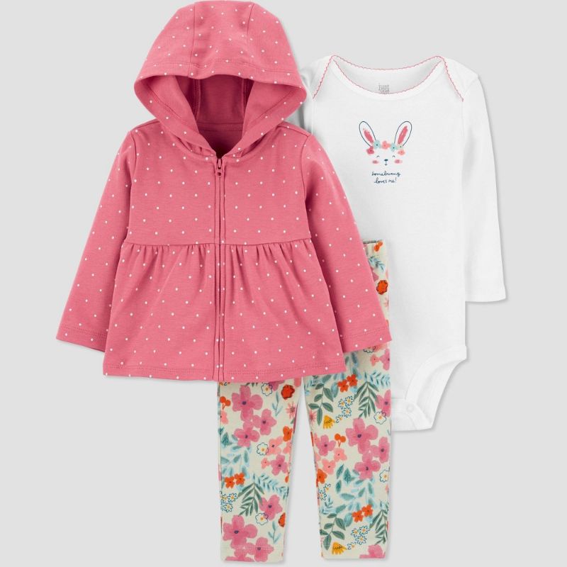 Photo 1 of Baby Girls' Bunny Dot Top & Bottom Set - Just One You® Made by Carter's Size: Newborn
