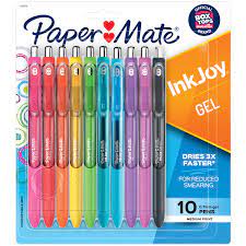 Photo 1 of Paper Mate InkJoy Gel Pens, Medium Point, Assorted Colors, 10 Count
