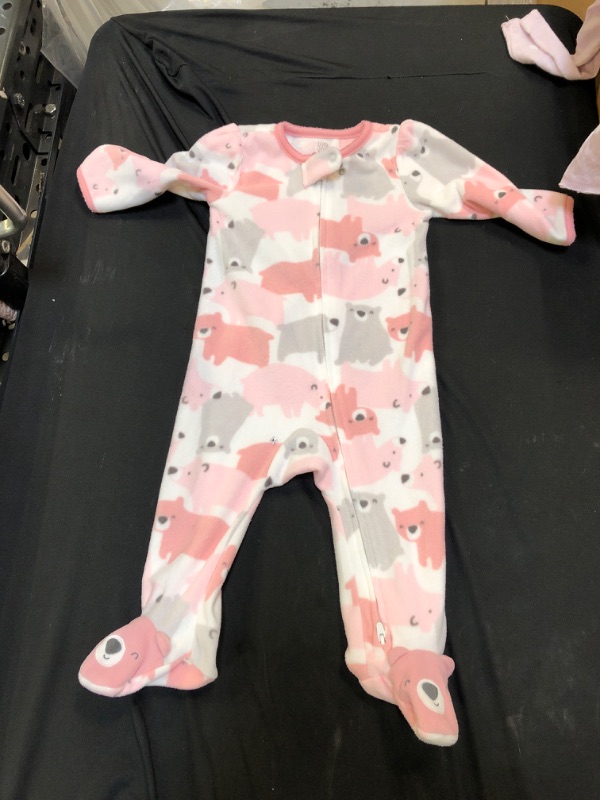 Photo 1 of Generic Pink Footed Onesie for Baby Girl. Size 9M