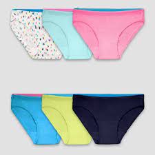 Photo 2 of Fruit of the Loom Breathable Girls' 6pk Micro-Mesh Bikini Briefs - Colors Vary.. Size 12
