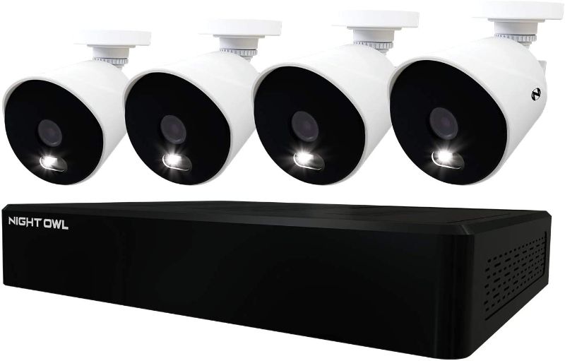Photo 1 of Night Owl CCTV Video Home Security Camera System with 4 Wired 4K Ultra HD Indoor/Outdoor Cameras with Night Vision (Expandable up to a Total of 12 Wired Cameras) and 1TB Hard Drive
