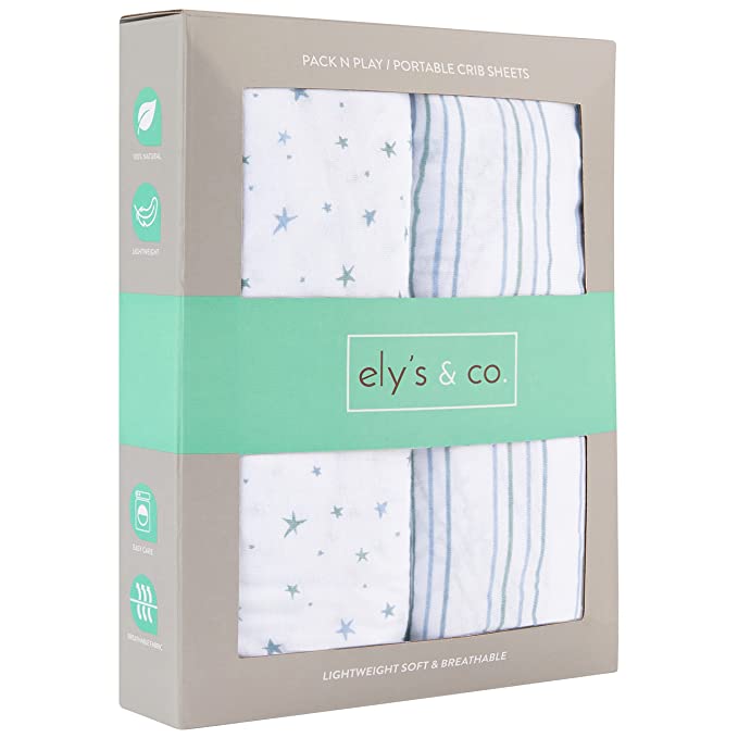 Photo 1 of Ely's & Co Crib Sheet Set 2 Pack 100% Jersey Cotton for Baby Girl and Baby Boy by Ely's & Co-COLOR:TAUPE