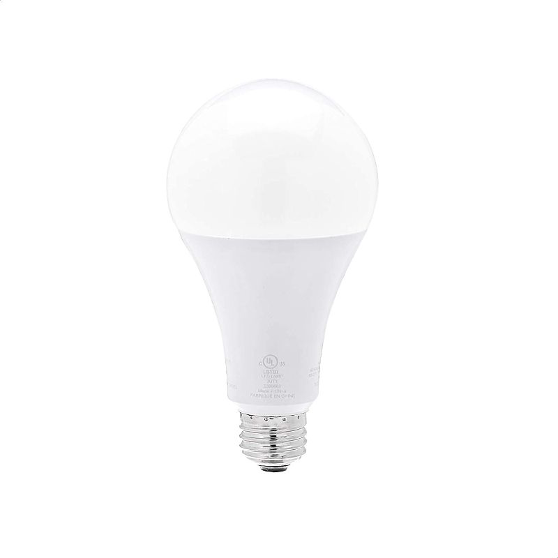 Photo 1 of AmazonCommercial 150 Watt Equivalent, 25000 Hours, Dimmable, 2550 Lumens, Energy Star Certified, High Output A23 LED Light Bulb - Pack of 1, Soft White
