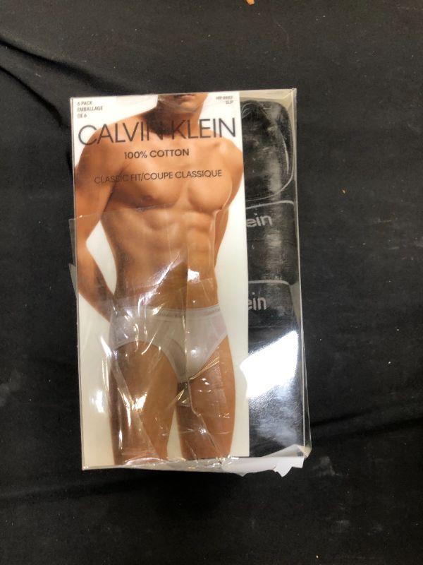 Photo 2 of Calvin Klein Men's 6-Pk. Cotton Classics Hip Briefs Size: XL
