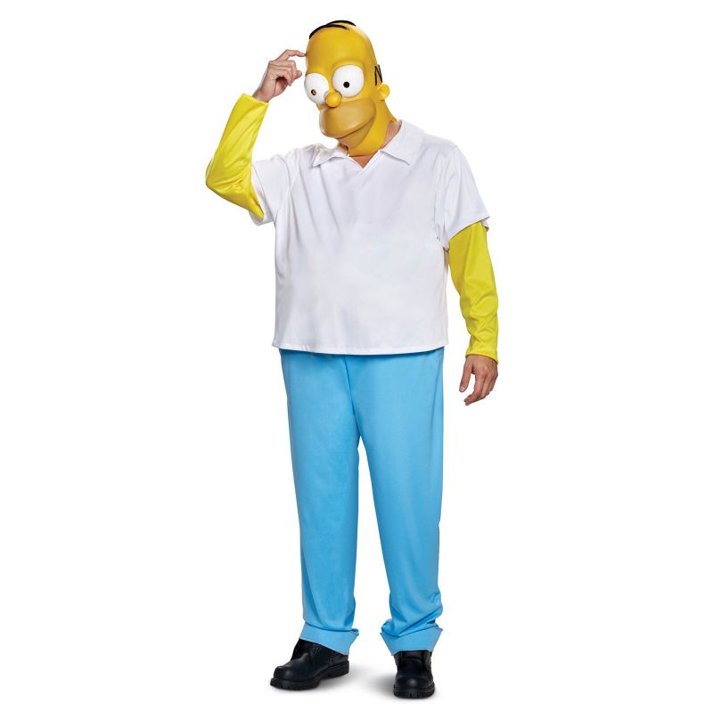 Photo 1 of The Simpsons Homer Deluxe Adult Halloween Costume-XXL
