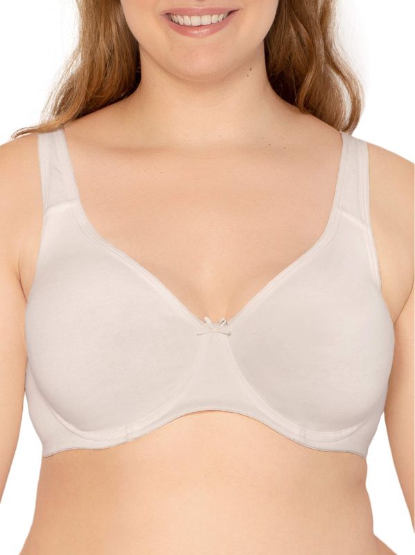 Photo 1 of Fruit of the Loom Women's Plus Size Beyond Soft Cotton Unlined Underwire Bra, Style FT813
Size: 44C