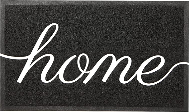 Photo 1 of FIBOMATI Hello Welcome Mats for Front Door, Outdoor, Patio, and Indoor Entryway Access, 30” x 17.5”, Low-Profile Anti-Slip Rug Keeps Floors and Shoes Clean, Heavy-Duty
