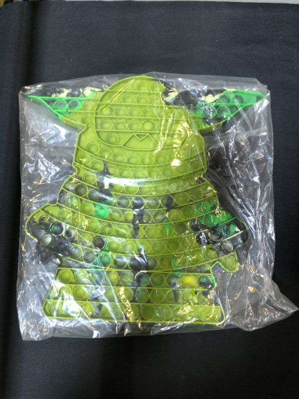 Photo 2 of Big Size Star Grogu Wars Mandalorian Its Pop Fidget Toys Gifts for Kids Boys Teens, Jumbo Huge Giant Extra Mega Large Popet Fidget Push It Pop Bubbles School Classroom Sensory Carnival Pinata Prizes
