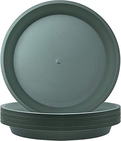 Photo 1 of 5 Pack Green Plant Saucer Heavy Duty Sturdy Drip Trays for Indoor and Outdoor Plants (5 inch, Round)
2 pck