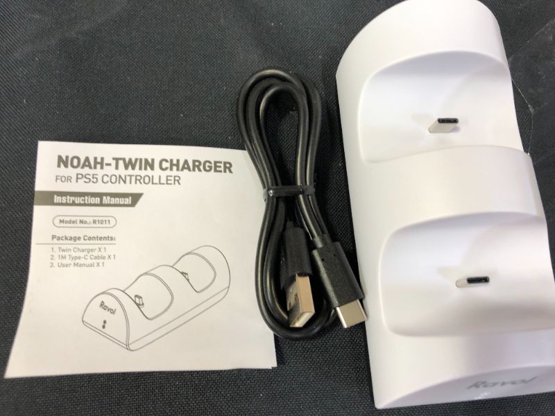 Photo 1 of Ravol PS 5 Controller Charging Station, Charging Dock Station for Playstation 5 Controller, Fast Charging Dock with LED Indicator (Controllers Not Included)